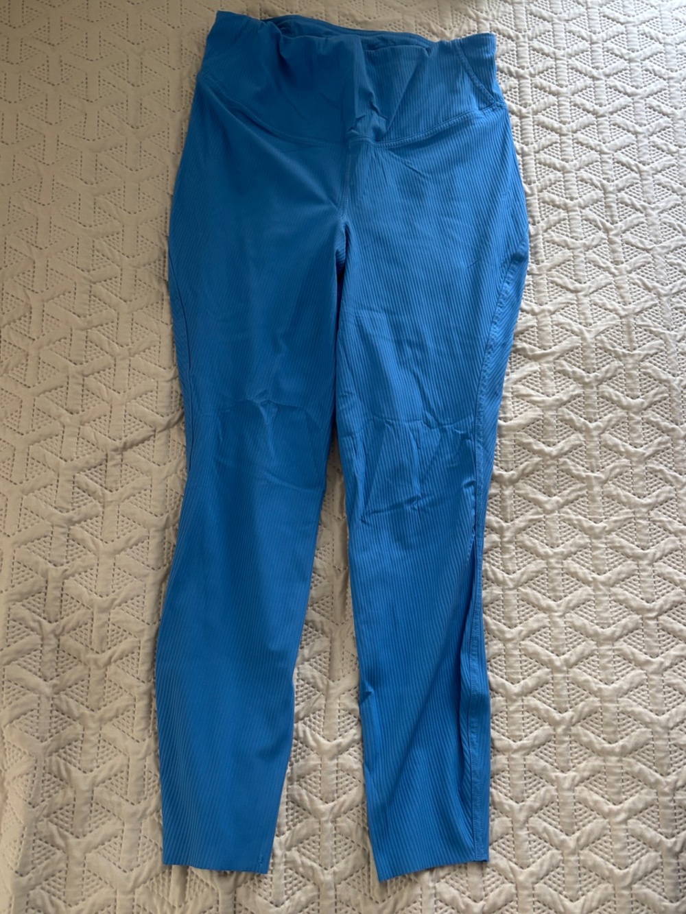 lululemon athletica Bright Blue Ribbed Leggings